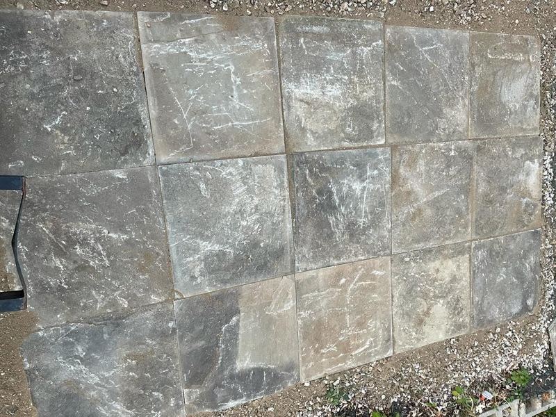 Natural stone tile floor